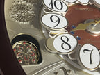 Seiko QXM574BRH "2017 Special Collector's Edition" Melodies in Motion Dancing Dial Musical Wall Clock with '70s Pop Music