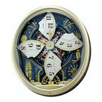 Seiko QXM239SRH "Celebration" Melodies in Motion Musical Wall Clock with Animated Moving Dial & 6 Songs