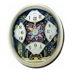 Seiko QXM239SRH "Celebration" Melodies in Motion Musical Wall Clock with Animated Moving Dial & 6 Songs