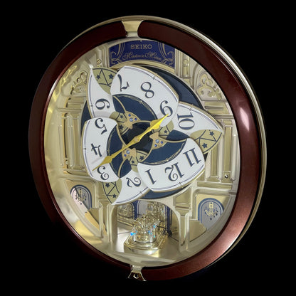 Seiko QXM541BRH "2014 Special Collector's Edition" Melodies in Motion Dancing Dial Musical Wall Clock with Music by The Beatles