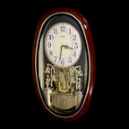 Rhythm "Golden Ringers" Magic Motion Musical Wall Clock with Animated Figurines - 4MH740NR23