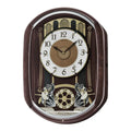 Seiko QXM297BRH "Ballerina" Melodies in Motion Musical Wall Clock with Animated Moving Dial & 12 Songs