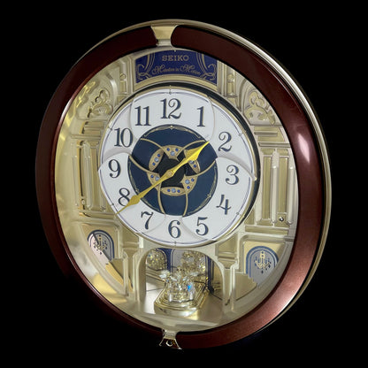 Seiko QXM541BRH "2014 Special Collector's Edition" Melodies in Motion Dancing Dial Musical Wall Clock with Music by The Beatles