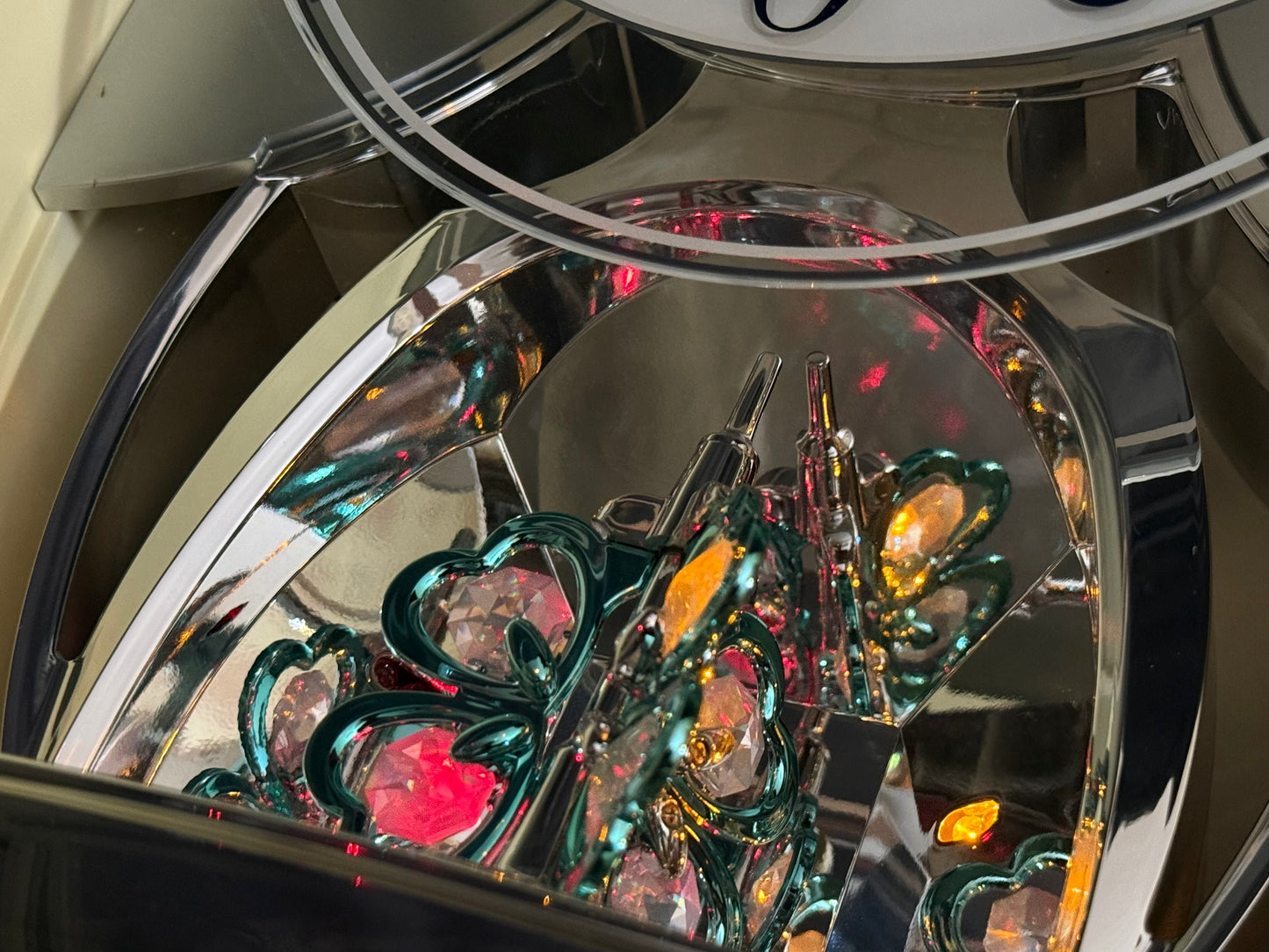 Citizen (Rhythm) "Pal Muse M482" Musical Motion Decorative Pendulum Wall Clock from Japan with LED Light Show - 4MN482-003