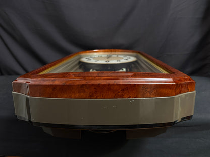 Seiko QXM223BRH "Classic Dropping Dial" Melodies in Motion Musical Moving Wall Clock