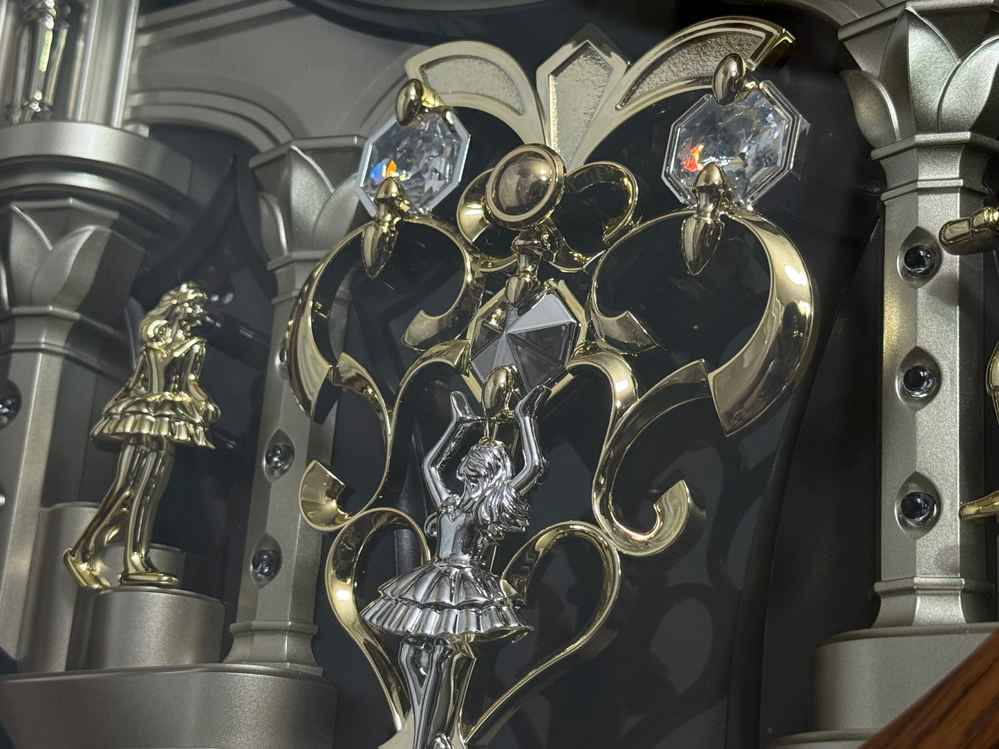 Rhythm "SSS Encore" Magic Motion Musical Wooden Wall Clock with Animated Moving Dial and Popular Melodies - 4MH810-R06