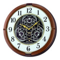 Seiko QXM380BRH “Mechanical” Melodies in Motion Dancing Dial Musical Wall Clock with 18 Songs