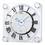 Seiko Emblem AHS446WRH "Grace Elite" Melodies in Motion Musical Wall or Mantel Clock with Animated Moving Dial & 18 Songs
