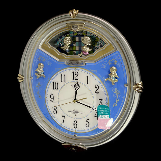 Citizen (Rhythm) “Angel Kiss” Musical Motion Decorative Pendulum Wall Clock from Japan - 4MN404-019