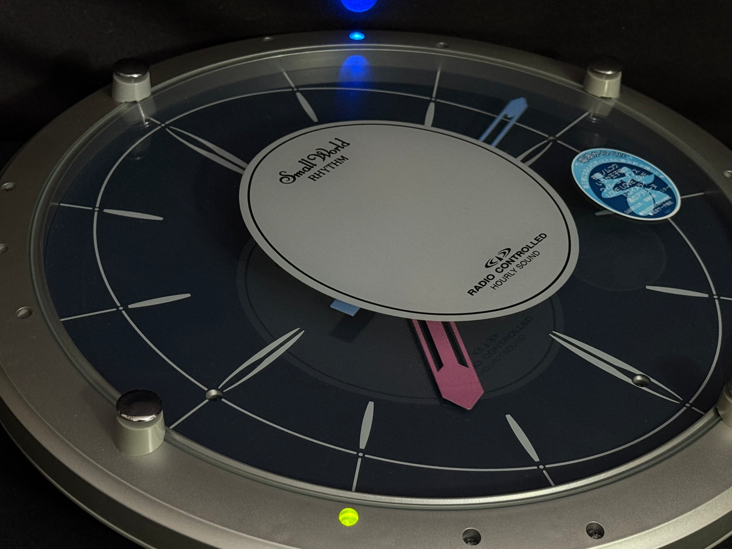Rhythm "Small World Glad Duo" Magic Motion Musical Wall Clock from Japan with Dancing Hands - 4MN441RH03