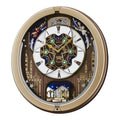 Seiko QXM350GRH "Starry Skyline" Melodies in Motion Dancing Dial Musical Wall Clock with 18 Songs