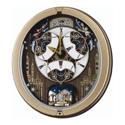 Seiko QXM350GRH "Skyline & Starry Night" Melodies in Motion Dancing Dial Musical Wall Clock