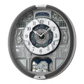 Seiko QXM366SRH “Musical Motifs” Melodies in Motion Dancing Dial Musical Wall Clock with 18 Songs