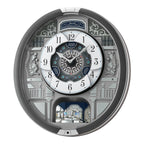Seiko QXM366SRH “Musical Motifs” Melodies in Motion Dancing Dial Musical Wall Clock with 18 Songs