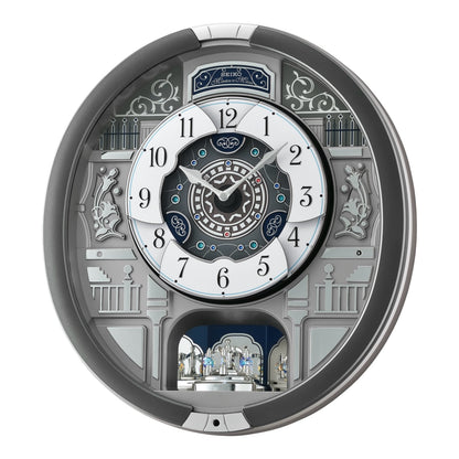 Seiko QXM366SRH “Musical Motifs” Melodies in Motion Dancing Dial Musical Wall Clock