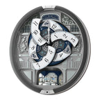 Seiko QXM366SRH “Musical Motifs” Melodies in Motion Dancing Dial Musical Wall Clock with 18 Songs