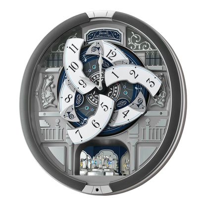 Seiko QXM366SRH “Musical Motifs” Melodies in Motion Dancing Dial Musical Wall Clock