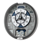 Seiko QXM366SRH “Musical Motifs” Melodies in Motion Dancing Dial Musical Wall Clock with 18 Songs