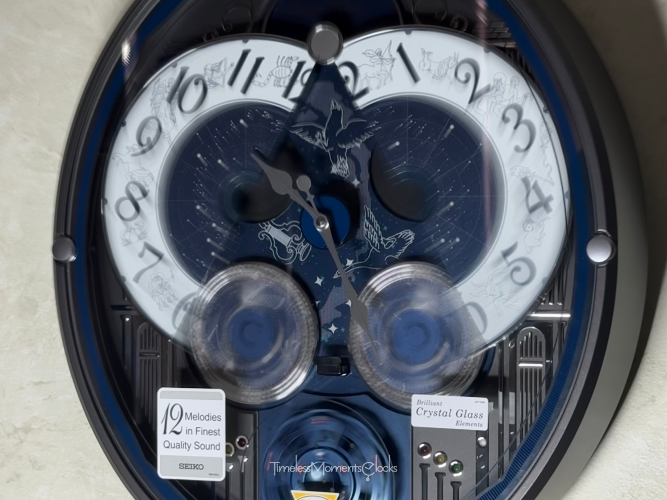 Seiko QXM393NRH “Galaxy Constellations” Astrology-Themed Melodies