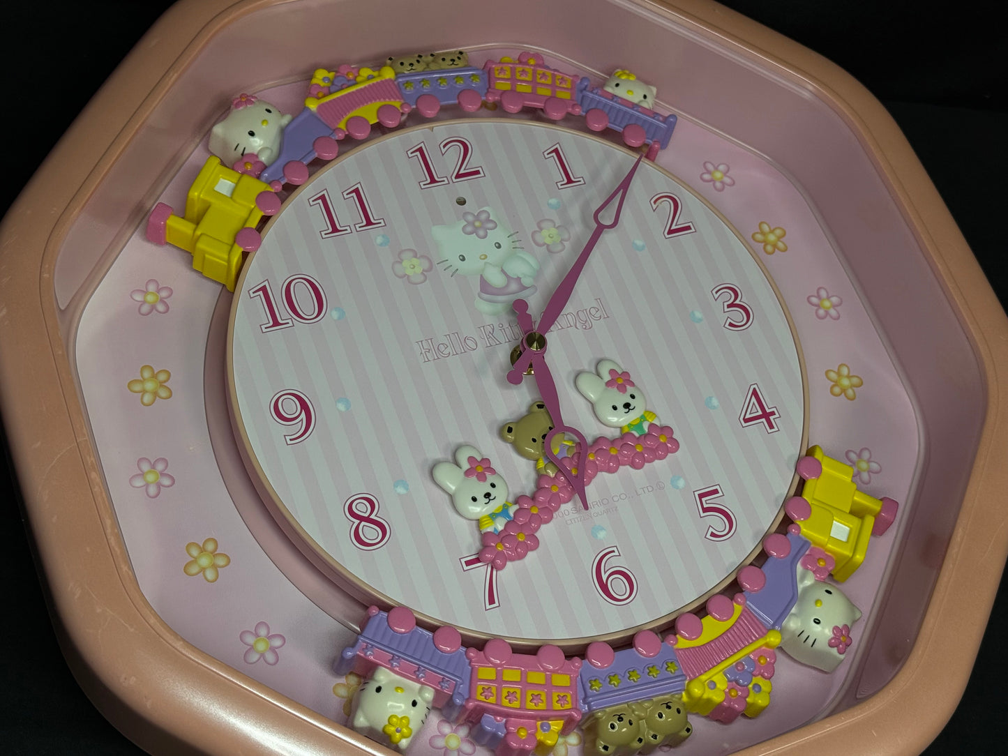 Citizen (Rhythm) x Sanrio “Hello Kitty M766” Magic Motion Musical Wall Clock from Japan with Moving Animation - 4MH766-013
