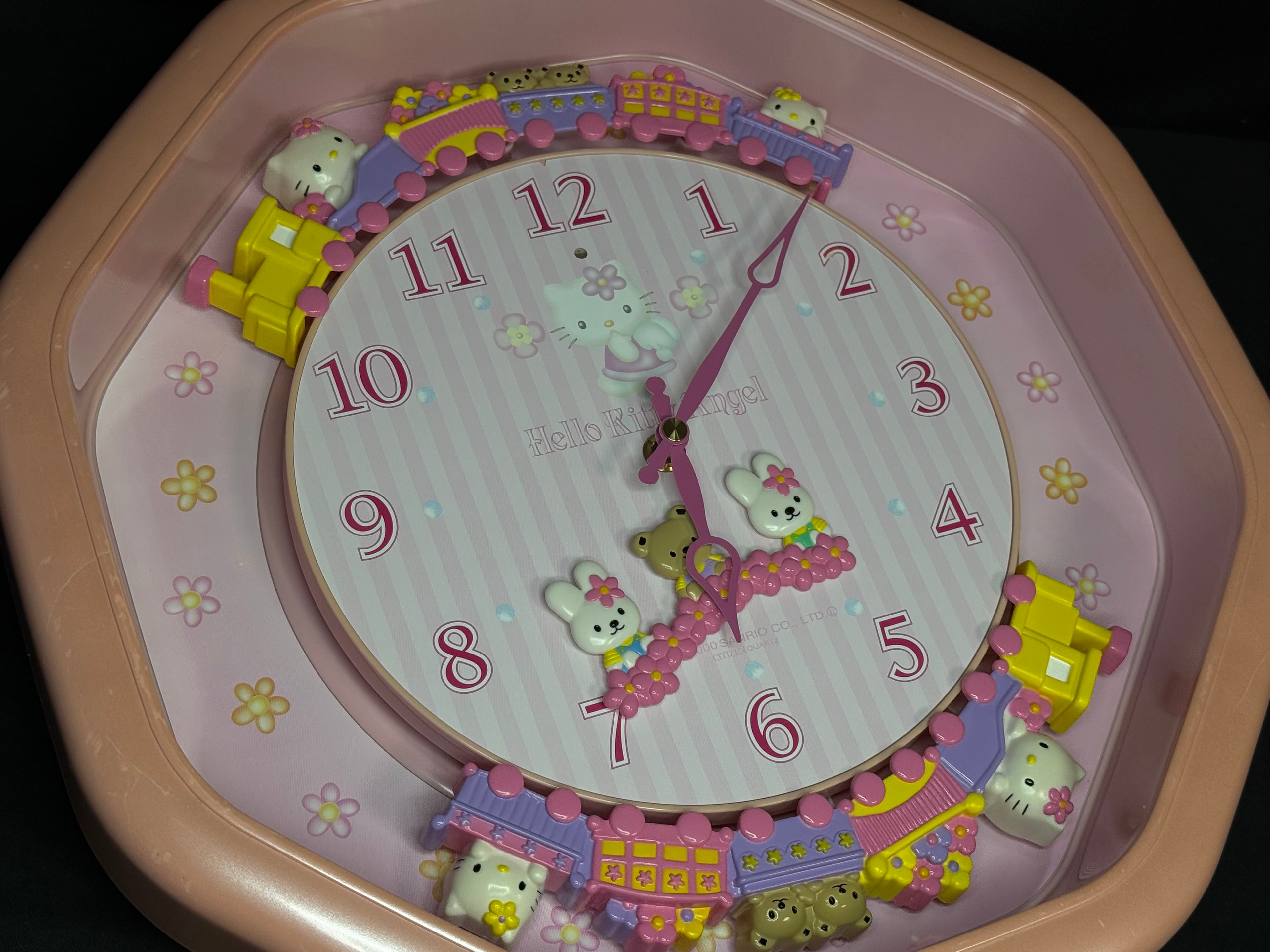Citizen (Rhythm) x Sanrio “Hello Kitty M766” Magic Motion Musical Wall Clock from Japan with Moving Animation - 4MH766-013