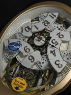 Rhythm “Marvelous” Magic Motion Musical Wall Clock with Moving Dial - 4MH842WD18