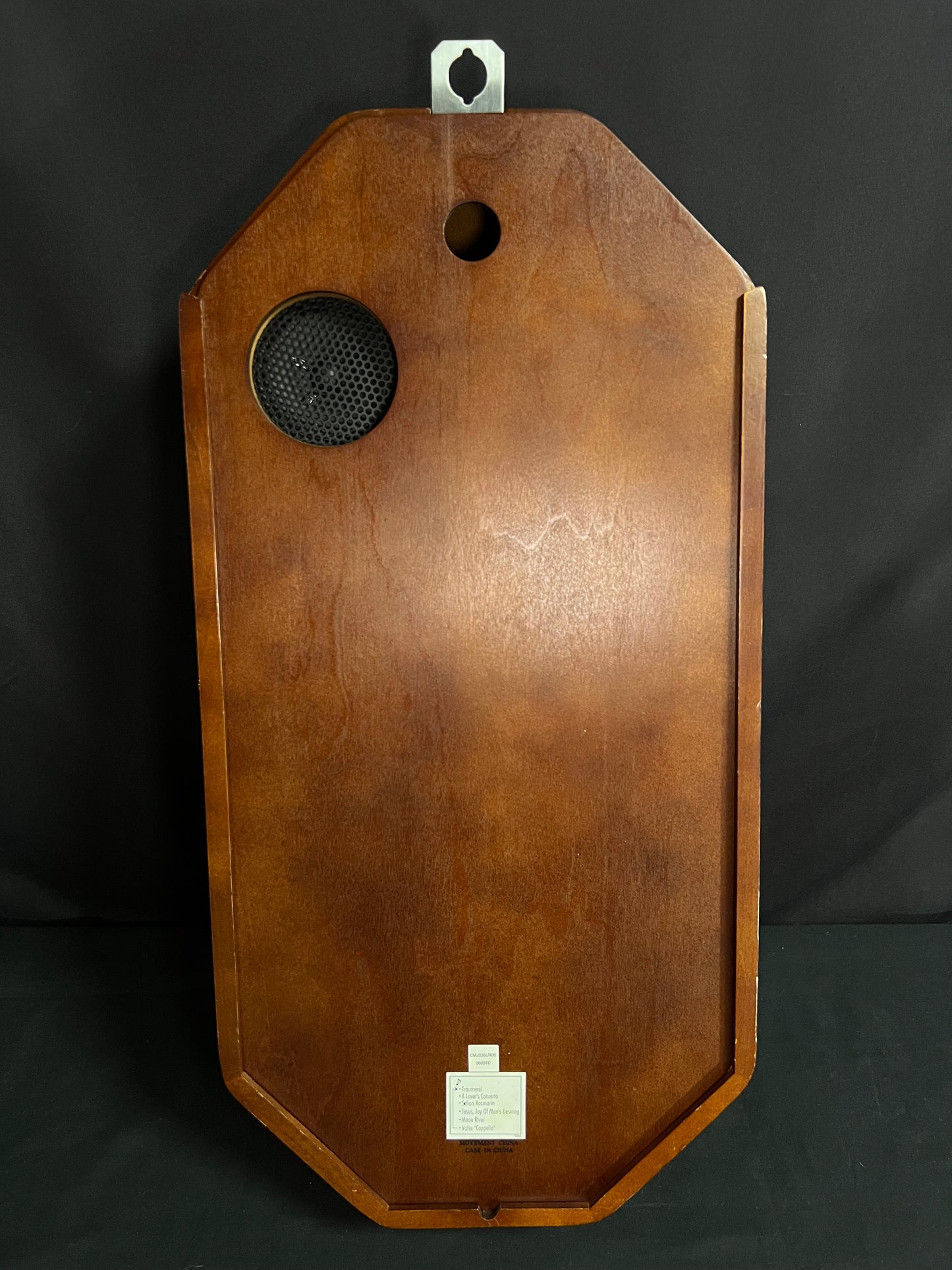 Rhythm “CTS Sundial” Gothic Wooden Musical Motion Pendulum Wall Clock with Popular Melodies - CMJ336UR06