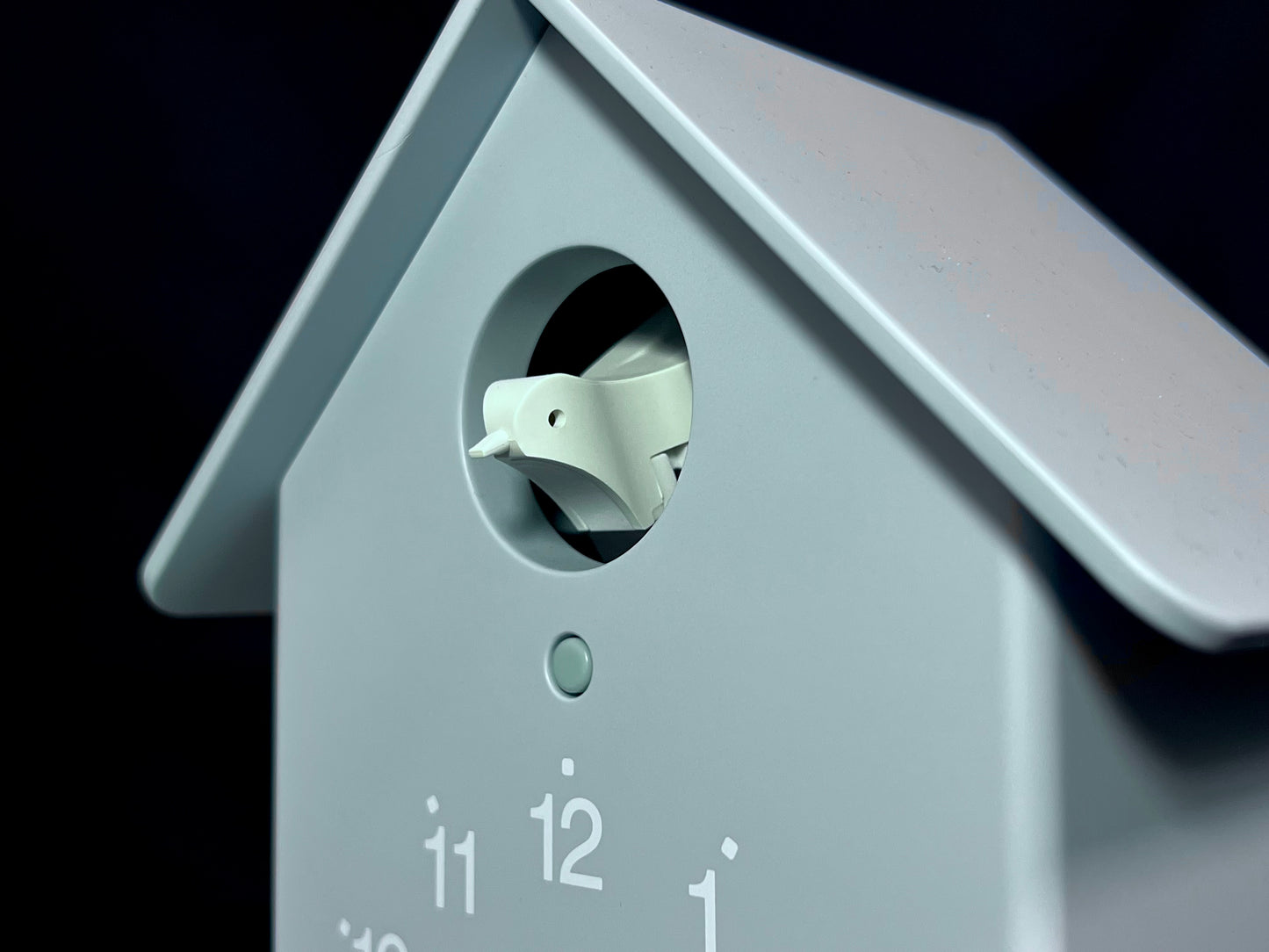 Rhythm “Tori House (Blue)” Modern Wall or Mantel Cuckoo Clock with Real Cuckoo Sound - 4RH797SR04