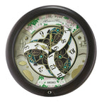 Seiko QXM391NRH “Cherry Blossom” Melodies in Motion Dancing Dial Musical Wooden Wall Clock with 30 Songs