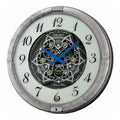 Seiko QXM397SRH “Winter King” Melodies in Motion Dancing Dial Musical Wall Clock with 36 Songs