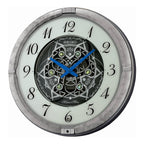 Seiko QXM397SRH “Winter King” Melodies in Motion Dancing Dial Musical Wall Clock with 36 Songs