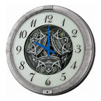 Seiko QXM397SRH “Winter King” Melodies in Motion Dancing Dial Musical Wall Clock with 36 Songs