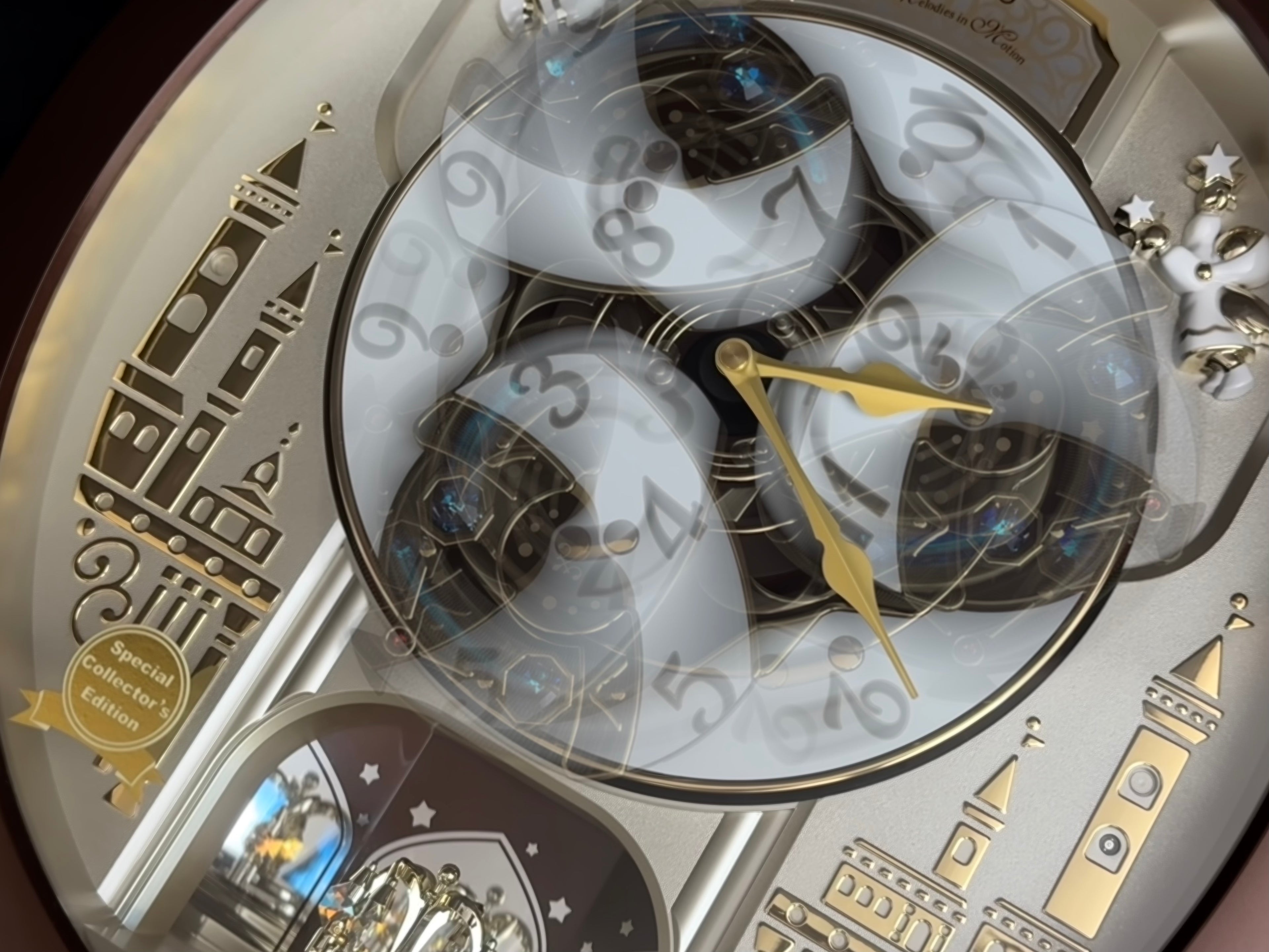 Seiko QXM491BRH "2013 Special Collector's Edition" Melodies in Motion Dancing Dial Musical Wall Clock with '70s Pop Music