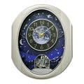 Rhythm “Peaceful Cosmos II” Moving Earth Dial Magic Motion Musical Wall Clock - 4MH408WU19