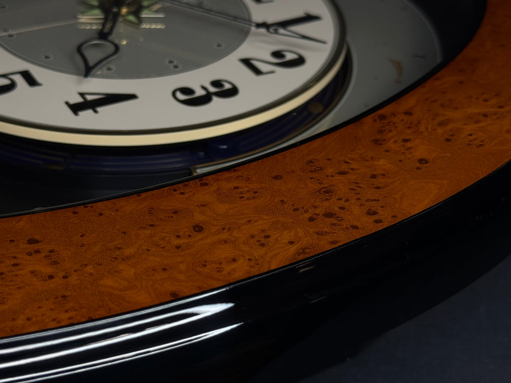 Rhythm “DWS Timecracker” Moving Dial Magic Motion Musical Wooden Wall Clock with Popular Melodies - 4MH752-R06