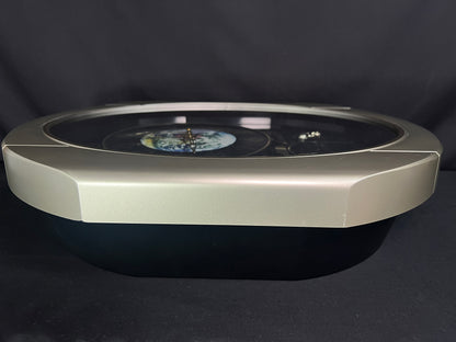 Rhythm “Peaceful Cosmos” Moving Earth Dial Magic Motion Musical Wall Clock with Popular Melodies - 4MH751AR19