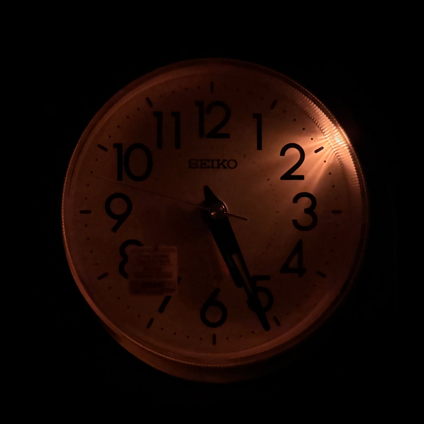 Seiko QHE204SLH "Maris" Silver Luminous Desk & Alarm Clock with Snooze Light & Volume Control