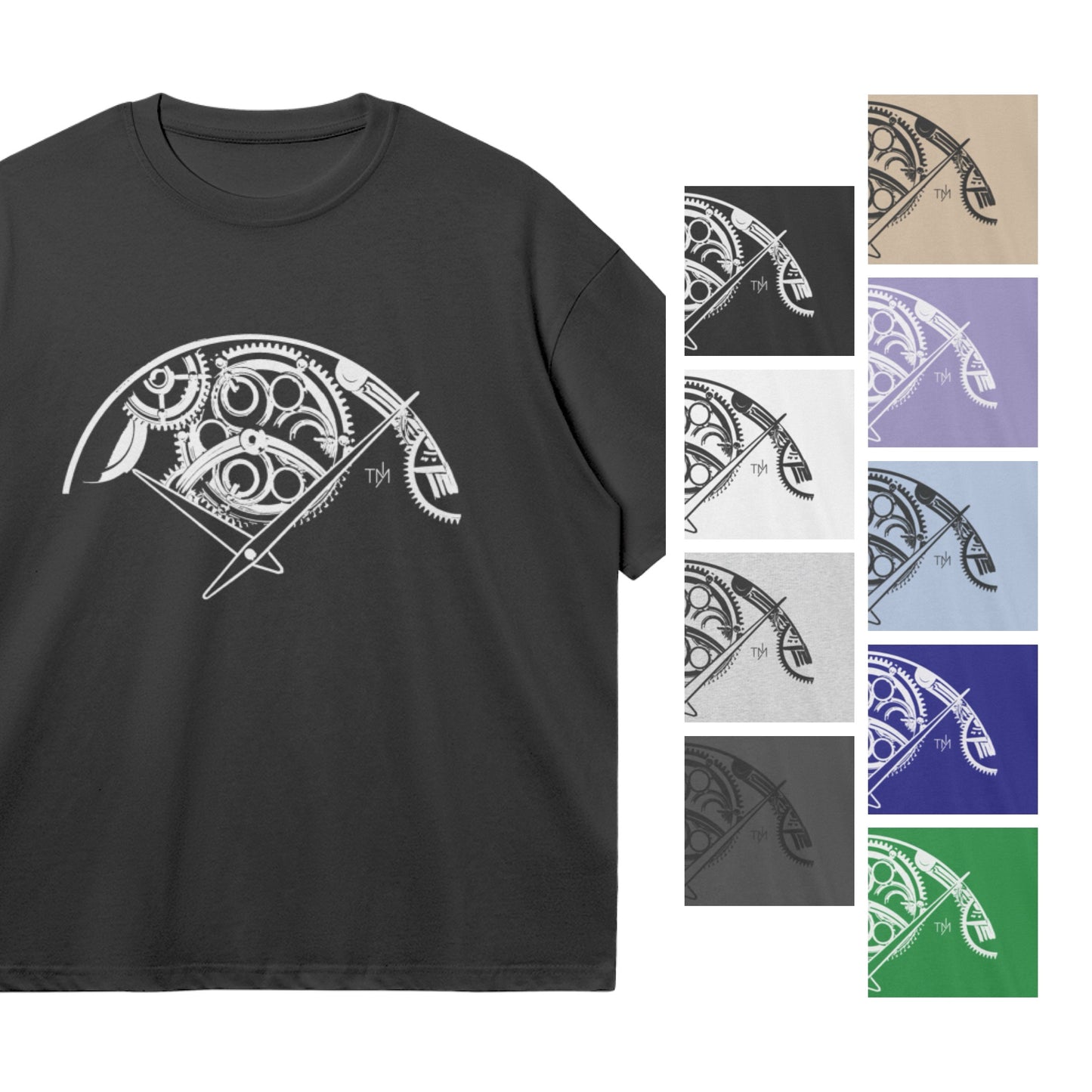 The Timeless Moments "Gear" Oversized Graphic T-Shirts