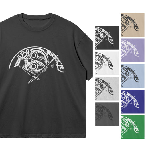 The Timeless Moments "Gear" Oversized Graphic T-Shirts