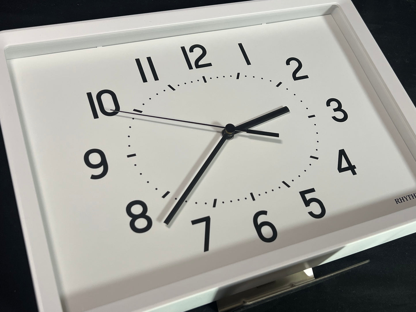 Rhythm “Tanjun” Modern Wall or Table Clock with Quiet Sweep Second Hand - 8MG815SR03