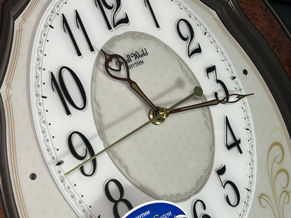 Rhythm “Caprice” Musical Motion Decorative Pendulum Wall Clock - 4MJ400WD23
