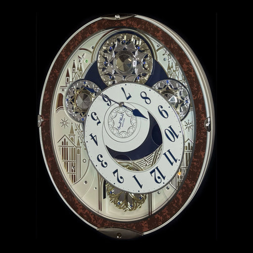 Rhythm "Gala III" Magic Motion Musical Wall Clock with Rotating Dial - 4MH447WU23
