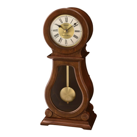 Seiko QXQ035BLH "Albany" Traditional Wooden Chiming Pendulum Mantel Clock