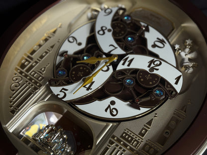 Seiko QXM491BRH "2013 Special Collector's Edition" Melodies in Motion Dancing Dial Musical Wall Clock with '70s Pop Music