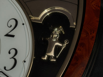 Rhythm "DWS Cinderella" Musical Motion Decorative Pendulum Wall Clock with Popular Melodies - 4MH762WR23