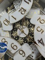 Rhythm “Marvelous” Magic Motion Musical Wall Clock with Moving Dial - 4MH842WD18
