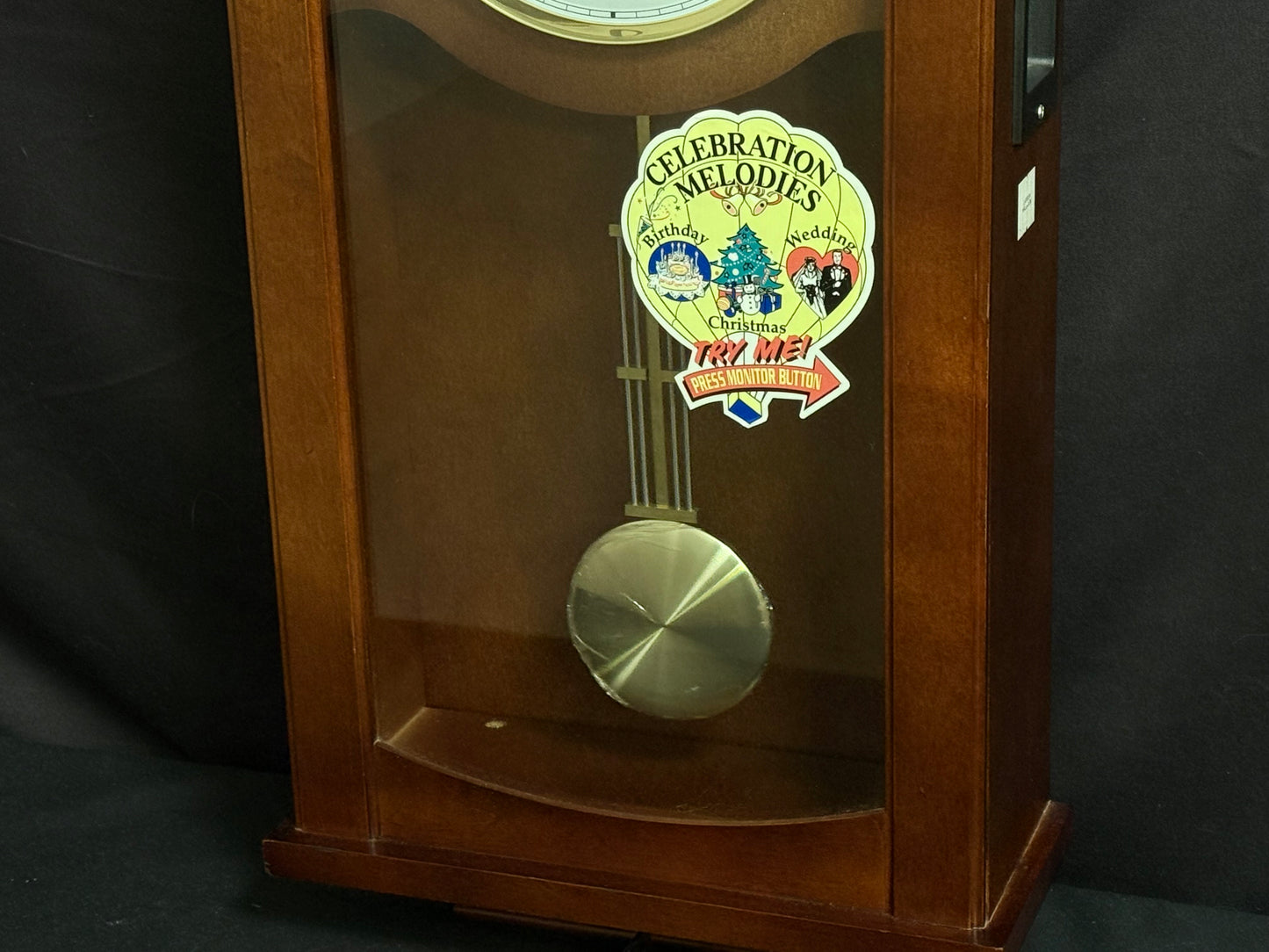 Rhythm “Celebration Time 314” Traditional Wooden Musical & Chiming Pendulum Wall Clock - CMJ314-R06
