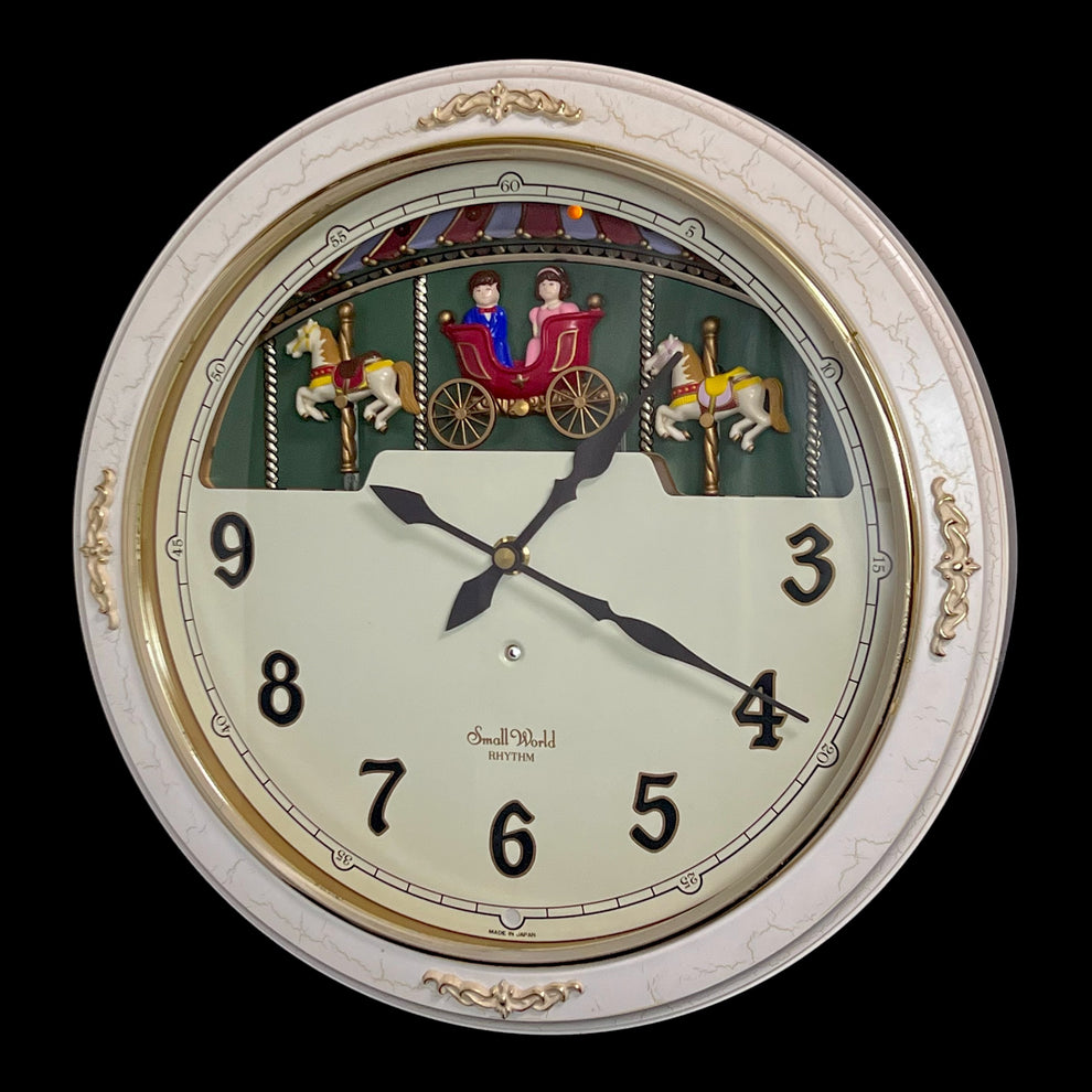 Small World Clock Rythmn Rhythm “Small World Ceremony 2” Magic Motion Musical Wall Clock with M ...