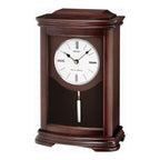 Seiko QXQ013BLH "Suki" Contemporary Modern Wooden Chiming Pendulum Mantel Clock