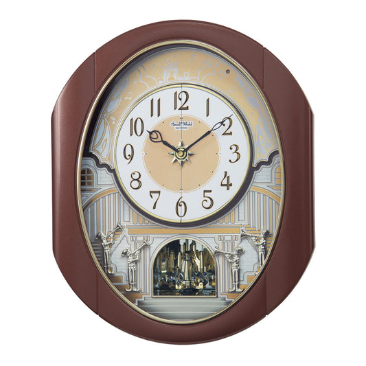 Rhythm “Palacio” Moving Dial Magic Motion Musical Wall Clock - 4MH439WU06